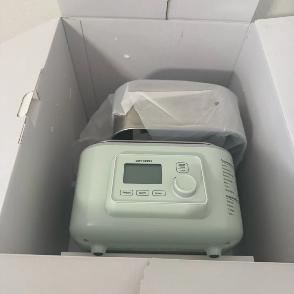 Buydeem G563-G501 Stainless Steel Electric Food Steamer in Mint Green Box NWOT